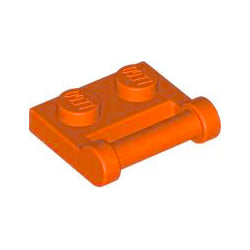 48336-402プレート1×2取っ手付その2レディシュオレンジ