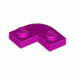79491-124プレート2×2コーナー丸カットアウトマジェンタ