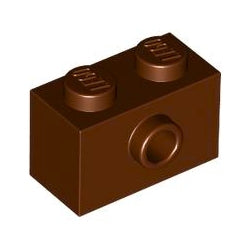 86876-192ブロック1×2片側面に1スタッド有レディシュブラウン