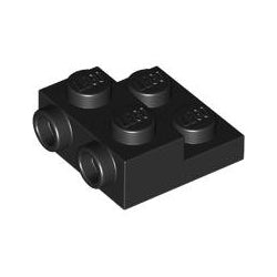 4304-026プレート2×2×2/3側面にスタッド有ブラック(新型)