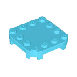 66792-322プレート4×4コーナー丸-足付きミディアムアジュール