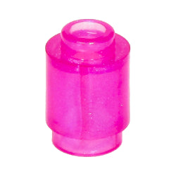 3062b-224ブロック1×1丸サテントランスダークピンク