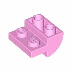 1750-222逆曲面スロープ2×2×1ブライトピンク