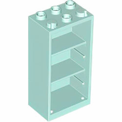 2656-323コンテナボックス2×3×5(冷蔵庫)ライトアクア