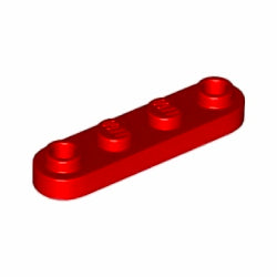 77845-021プレート1×4丸貫通2スタッドレッド