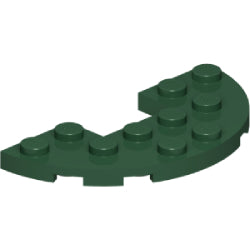 18646-141プレート3×6コーナー丸カットアウトダークグリーン