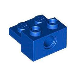 73109-023テクニックブロック1×2ペグ穴1個-プレート1×2付ブルー