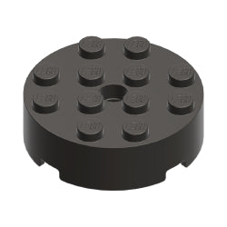 87081-148ブロック4×4丸上部にペグ穴有パールダークグレイ