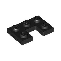 73831-026プレート2×3-1×1カットアウトブラック