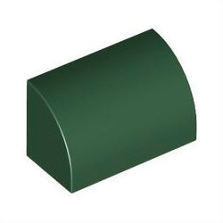 37352-141曲面ブロック1×2×1ダークグリーン