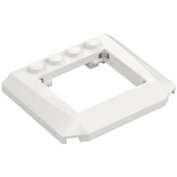 4652-001ウェッジ5×6×2/3窓ガラス1×4×3カットアウトホワイト