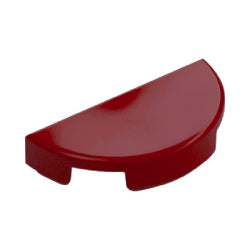 1748-154タイル1×2半円ダークレッド