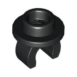 5264-026プレート1×1丸-クリップ付きブラック