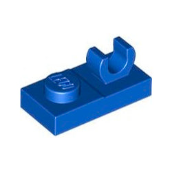 44861-023プレート1×2上部にO型クリップ付ブルー