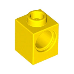 6541-024テクニックブロック1×1ペグ穴1個イエロー