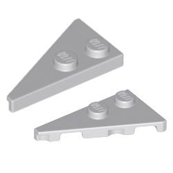 65426-65429-194ウェッジプレート4×2右-尖鋭/4×2左-尖鋭(ペア)ライトブルーイッシュグレイ