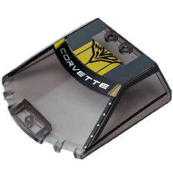 65633pb04ウインドスクリーン6×6×1-1/3(CORVETTE)トランスブラック