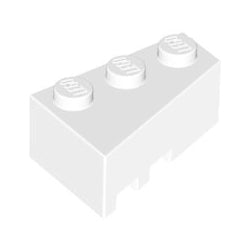 6564-001ウェッジ3×2右ホワイト