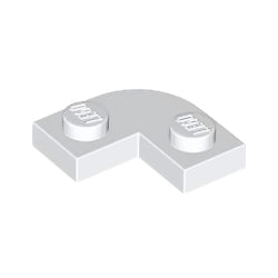 79491-001プレート2×2コーナー丸カットアウトホワイト