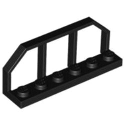 6583-026プレート1×6トレインワゴンエンドブラック