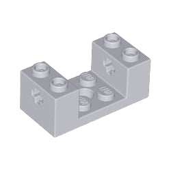 67446-194テクニックブロック2×4×1-1/3カットアウト車軸穴有ライトブルーイッシュグレイ