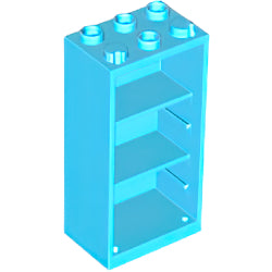 2656-322コンテナボックス2×3×5(冷蔵庫)ミディアムアジュール