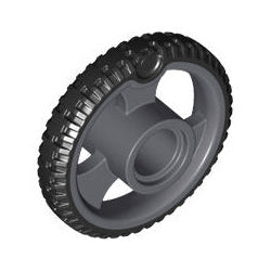 ホイール長径21ミリ×幅4ミリ(3スポークホイルペグ穴ととタイヤ有)ダークブルーイッシュグレイ