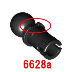 ボール付テクニックピン-摩擦止有 ブラック