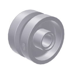 ホイール長径18ミリ×幅12ミリ(ペグ穴とドット有) フラットシルバー