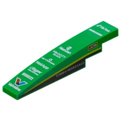 6801pb03曲面スロープ6×1(TikTok・BOMBARDIER・NexGen・VELOCITY BLACK・servicenow・NetApp・Regent・PIRELLI・Valvoline・JCB・GIRARD-PERREGAUXロゴ)グリーン