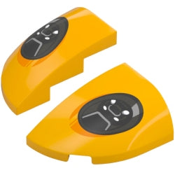 6822pb01-6823pb01曲面スロープ3×2左右セット(ポルシェ911 GT3 RS)ブライトライトオレンジ