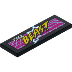 69729pb015タイル2×6(CYBER BEAST)ブラック