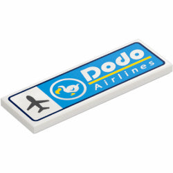 69729pb119タイル2×6(どうぶつの森ドードーエアライン)ホワイト