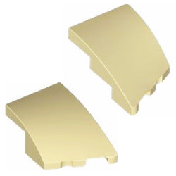 80177-80178-005カーブウェッジ3×2左右セットタン