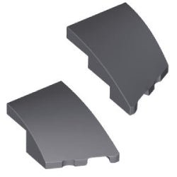 80177-80178カーブウェッジ3×2左右セットダークブルーイッシュグレイ