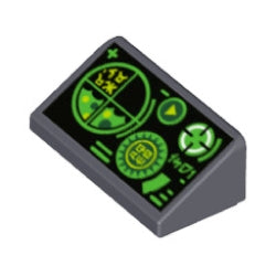 85984pb176スロープ31度1×2×2/3(グリーンゲージ&レーダー)ダークブルーイッシュグレイ