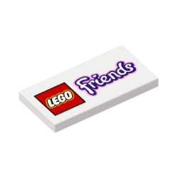 87079pb0133タイル2×4(LEGO Friends)ホワイト
