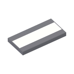 87079pb0821タイル2×4(横断歩道)ダークブルーイッシュグレイ