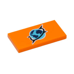 87079pb1292タイル2×4(北極探検家ロゴ)オレンジ