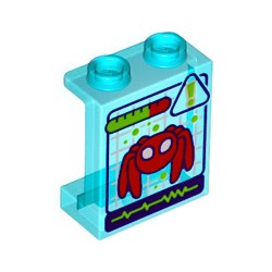 87552pb090プリントパネル1×2×2(Trace-Eボット)トランスライトブルー