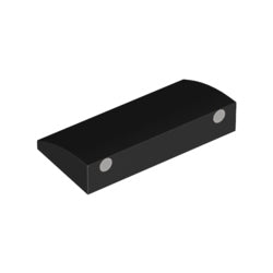 88930pb152曲面スロープ2×4×2/3(2シルバードット)ブラック