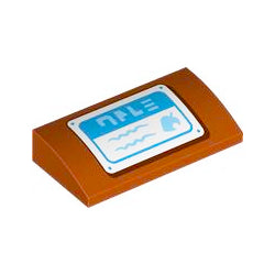 曲面スロープ2×4×2/3(どうぶつの森ドロップオフボックス)ダークオレンジ