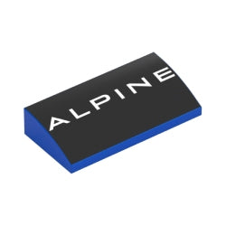 88930pb183曲面スロープ2×4×2/3(ALPINEリアウイング)ブルー