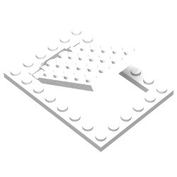 92099-001-92107-001プレート4×5-6×8トラップドアとドア枠のセットホワイト