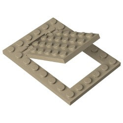 92099-138-92107-138プレート4×5-6×8トラップドアとドア枠のセットダークタン