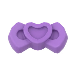 92355c-324ハート型蝶ネクタイ(フレンズ)ミディアムラベンダー