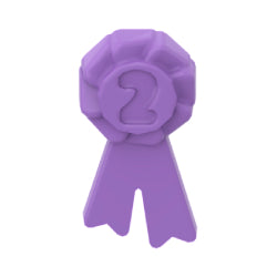 92355f-324リボンNo,2(フレンズ)ミディアムラベンダー