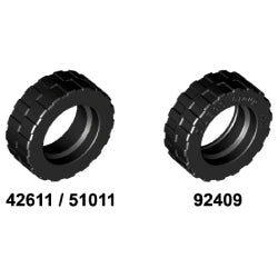 タイヤ長径17.5ミリ×幅6ミリ ブラック