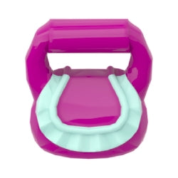 93090pb03ハンドバッグ(ライトアクアのレリーフ)マジェンタ