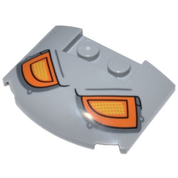 93604pb15ウェッジ3×4×2/3(オレンジとイエローのヘッドライト)ライトブルーイッシュグレイ